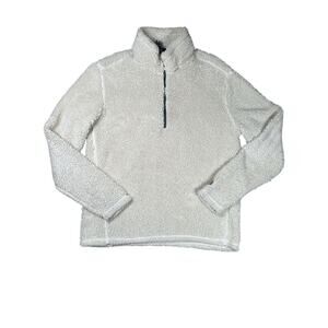 Chubbies Sherpa 1/4 Mens Size XS Beige Pullover Sweater Cozy Lounge